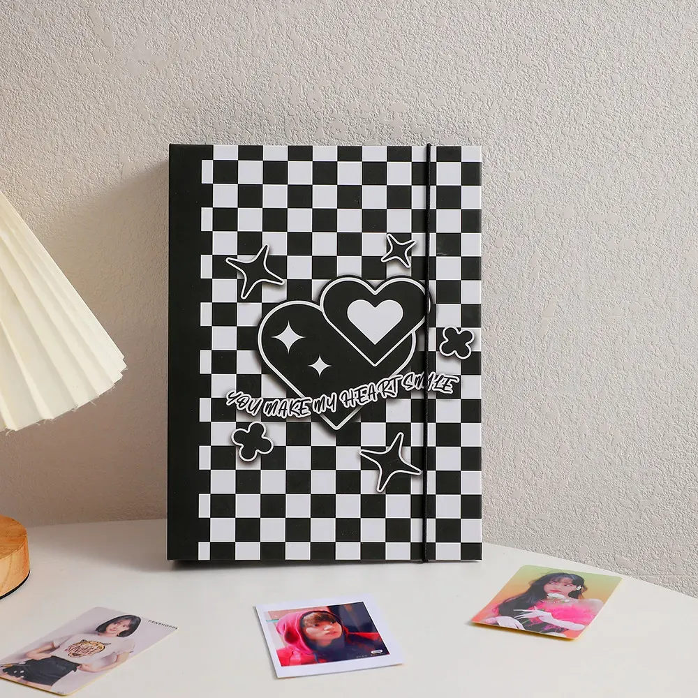 A5 Black And White Six Holes Photocard Binder